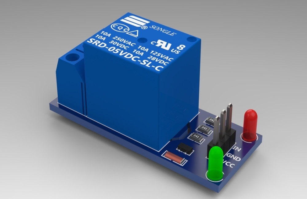 دانلود مدل CAD ماژول رله