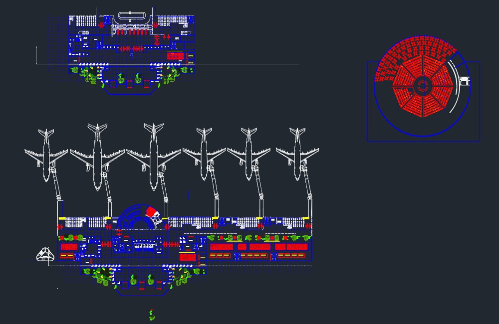 دانلود نقشه اتوکد پروژه فرودگاه Airport Project DWG