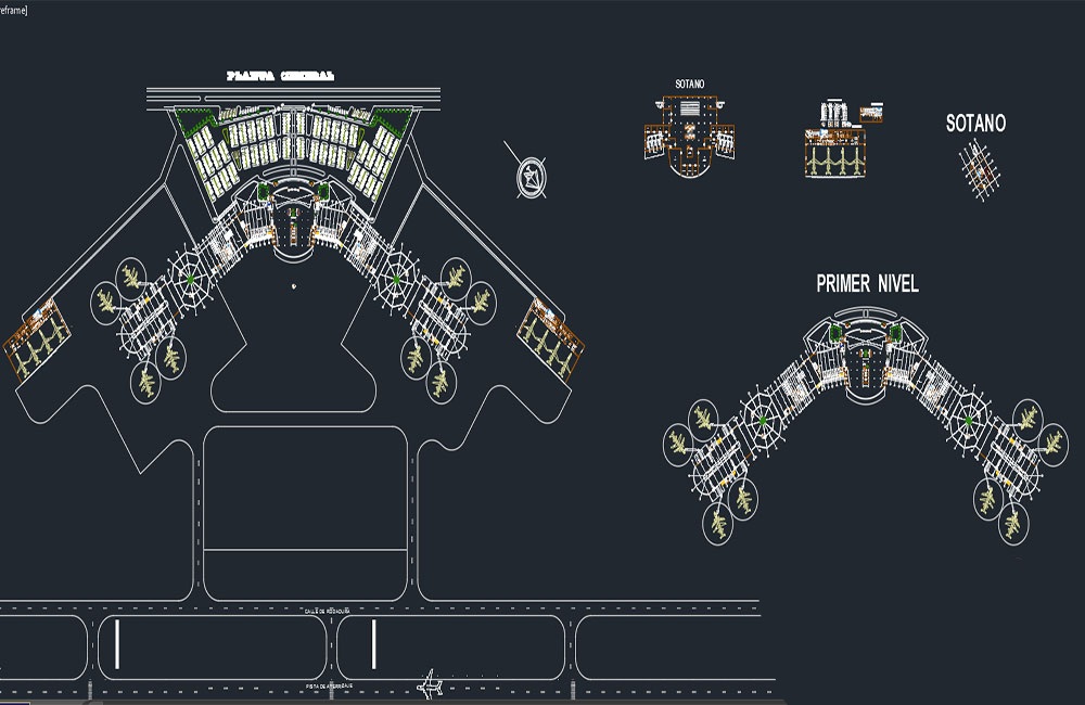 دانلود نقشه اتوکد فرودگاه و برج مراقبت (Airport & Control Tower DWG)