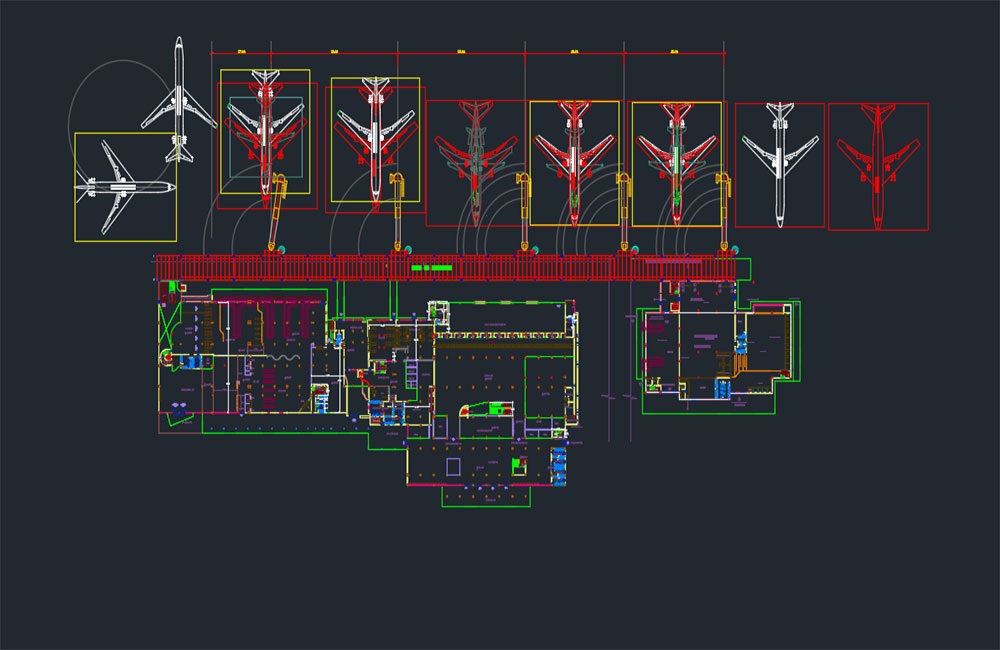 دانلود نقشه اتوکد فرودگاه (Airport DWG)