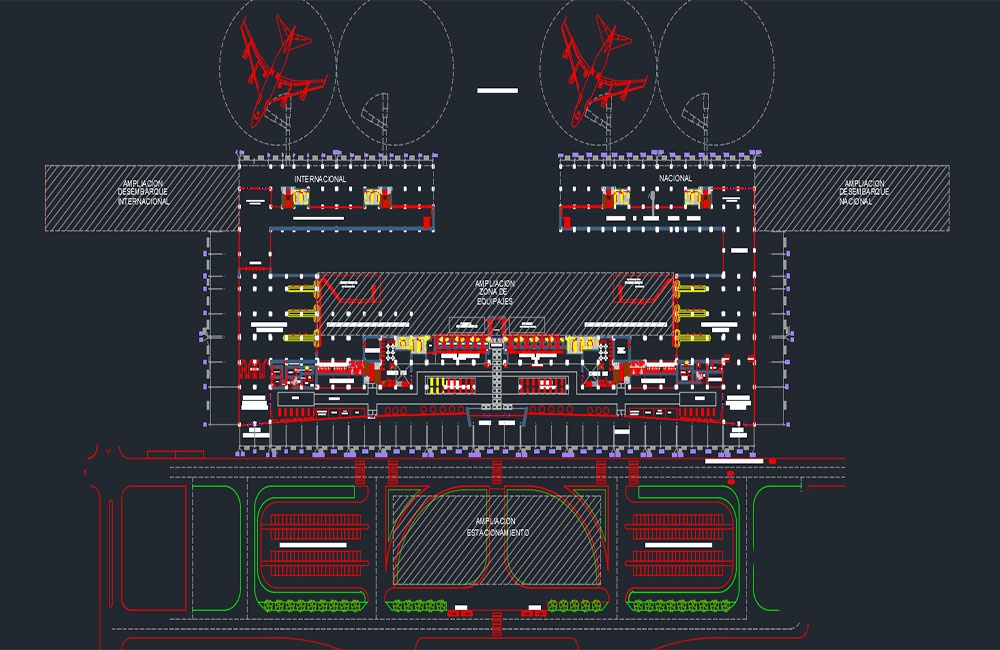 دانلود پروژه فرودگاه DWG شماره 2 (Airport Project DWG 2)