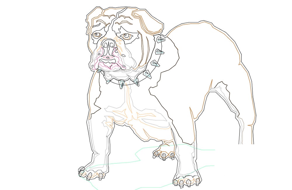 دانلود بلوک اتوکد سگ بولداگ (Dog / Bulldog DWG)