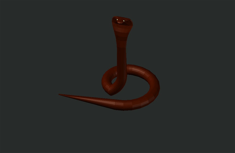 دانلود مدل اتوکد مار کبرا سه‌بعدی (Cobra 3D DWG Download)