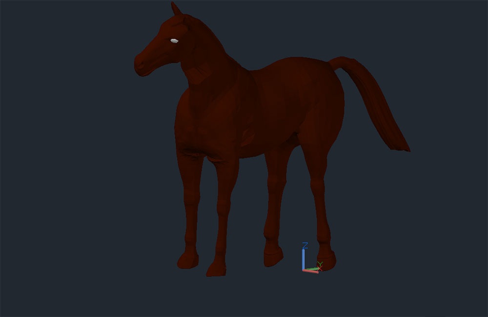 دانلود نقشه‌های سه‌بعدی اسب اتوکد (Horse 3D CAD Drawings)