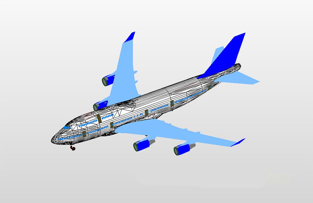 دانلود مدل سه‌بعدی بوئینگ 747 رویت | Boeing 747 Revit 3D Model BIM