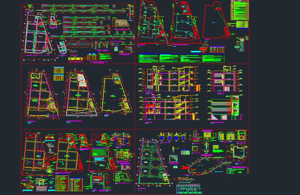 دانلود فایل معماری کارگاه تولید پوشاک DWG | Garment Production Workshop AutoCAD Drawing