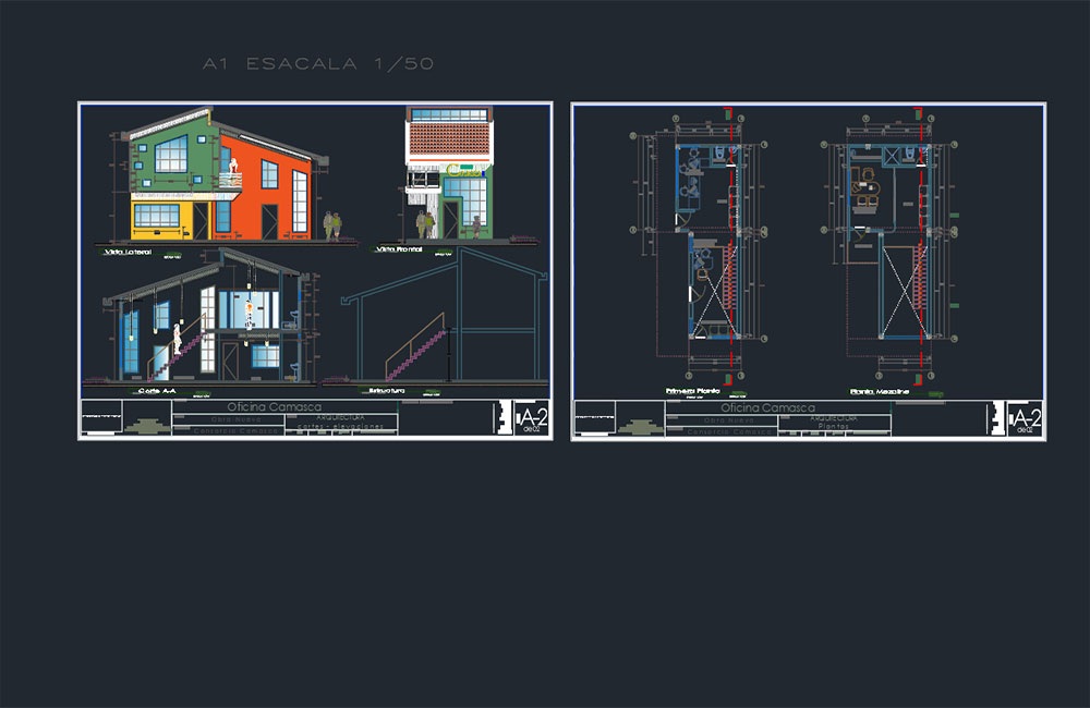 دانلود فایل اتوکد پلان دفتر اداری DWG | Administrative Office Drawing