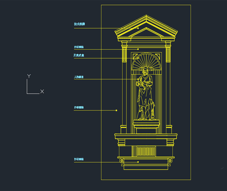 دانلود طرح درب با الگوی کاشی ماسه‌سنگ (Sandstone Tile Pattern Door Cad Dwg) برای AutoCAD