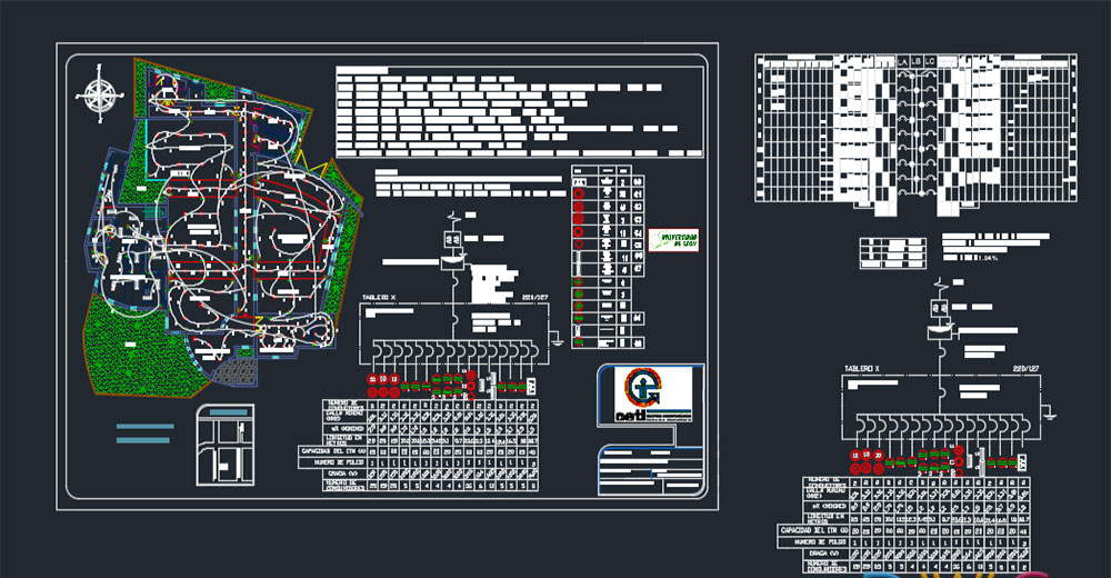 پروژه اتوکد برق رستوران (Restaurant Electrical Dwg Project) برای AutoCAD