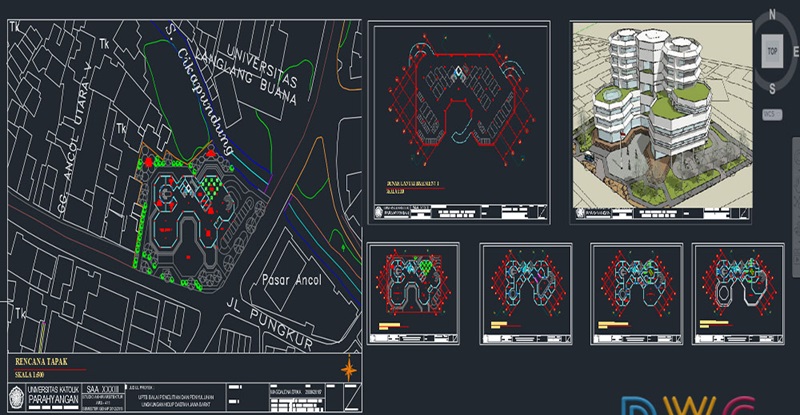 دانلود فایل نقشه اتوکد مرکز تحقیقات محیط زیست | Environmental Research Center DWG Drawing