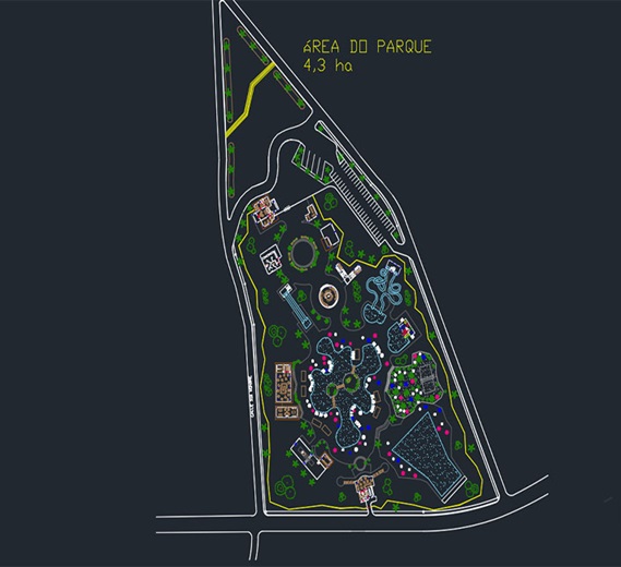 دانلود فایل نقشه اتوکد پارک آبی | Water Park DWG
