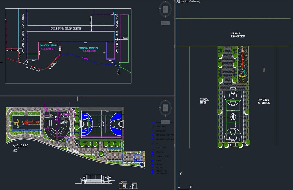 دانلود فایل نقشه اتوکد پروژه پارک | Park DWG Project