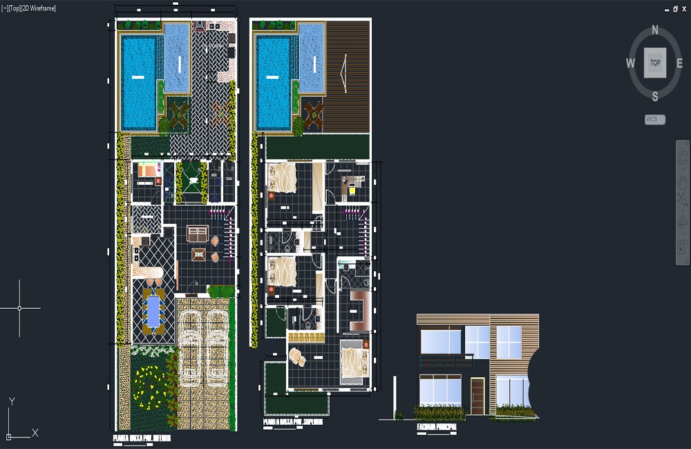 دانلود فایل اتوکد پروژه ویلای فانتزی | Cute Villa Architectural Project DWG
