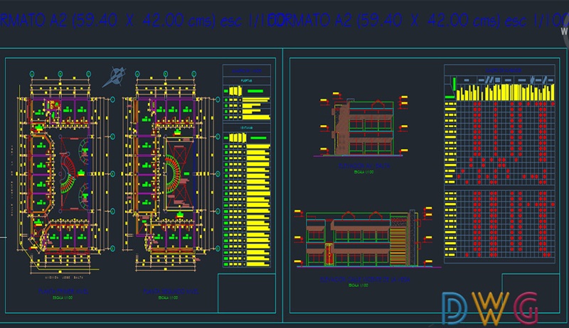 دانلود فایل نقشه اتوکد مرکز خرید 2 | Shopping Mall 2 DWG Download