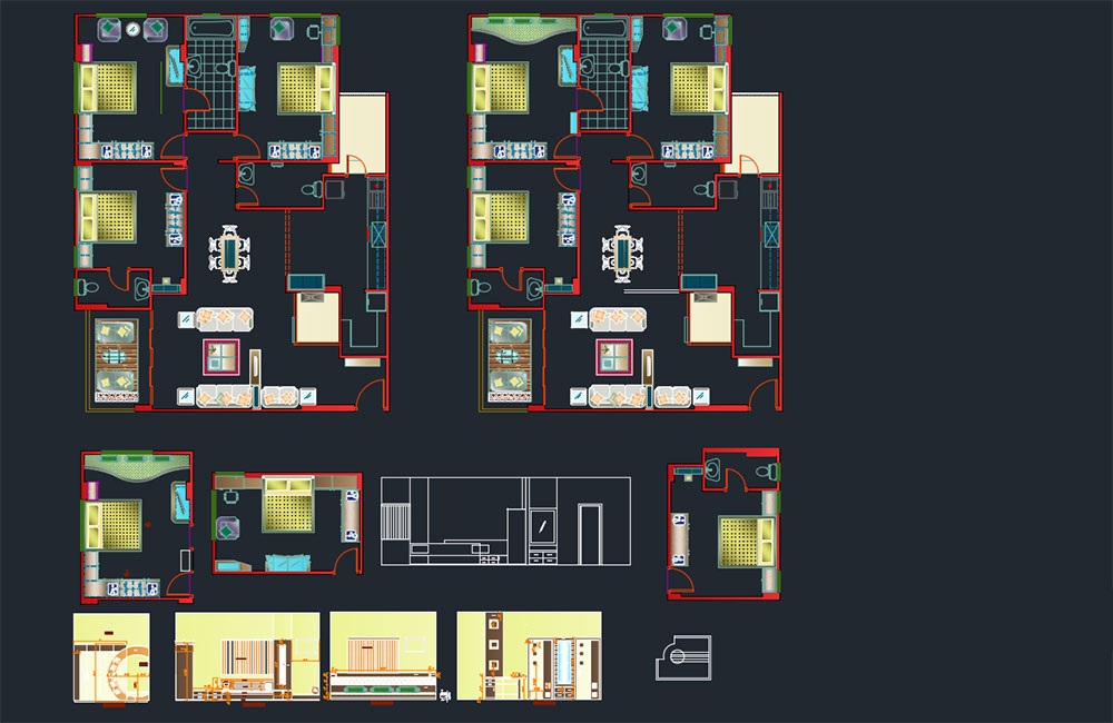 دانلود فایل اتوکد نقشه خانه نوساز | New House DWG Project