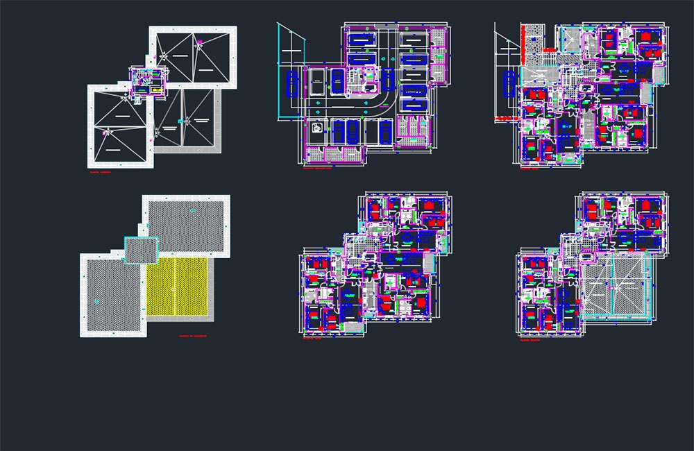 دانلود فایل اتوکد پروژه جزئیات آپارتمان | Apartment Detailed Project DWG