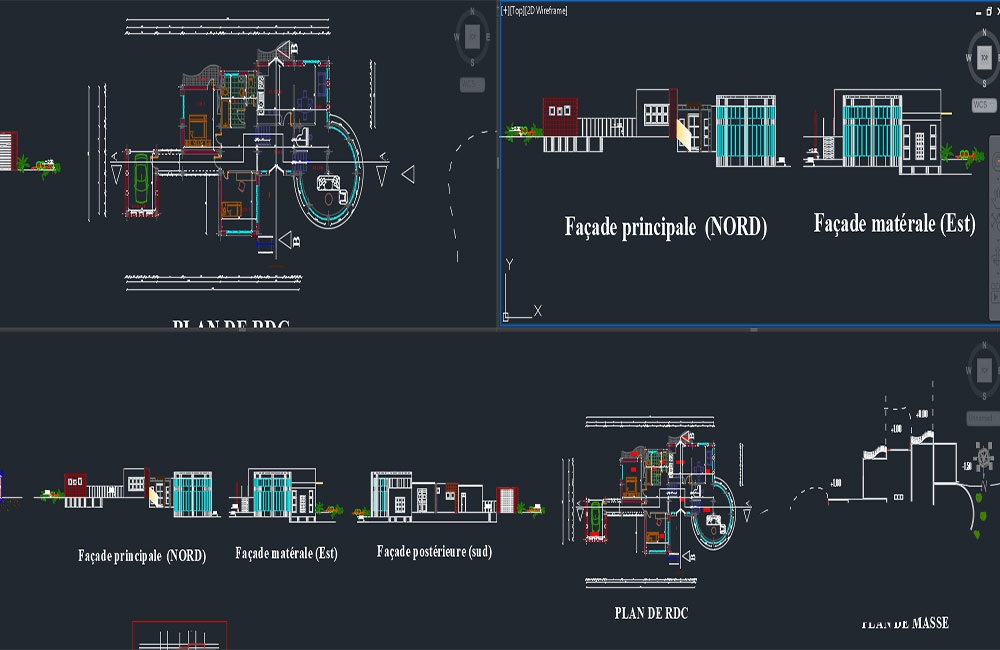 دانلود فایل اتوکد پلان ویلا | Villa Plan DWG Project