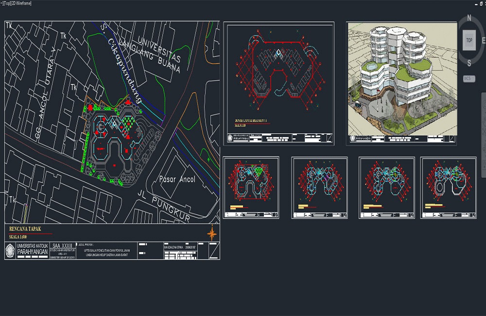 دانلود فایل نقشه اتوکد مرکز تحقیقات محیط زیست | Environmental Research Center DWG Drawing