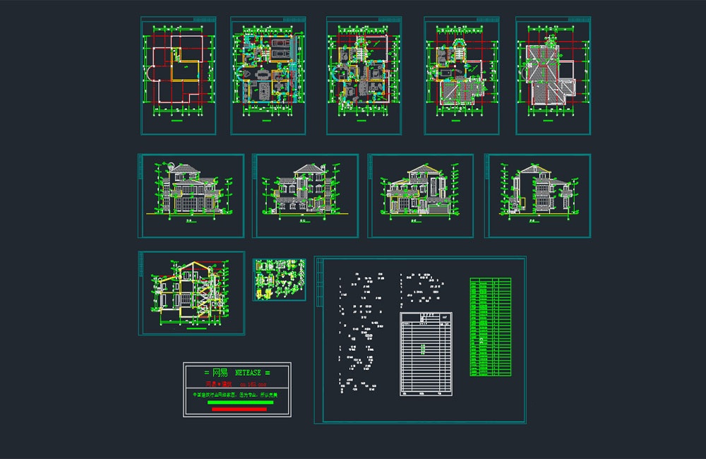 دانلود فایل اتوکد جزئیات معماری ویلا | Villa Architectural Detail DWG Download