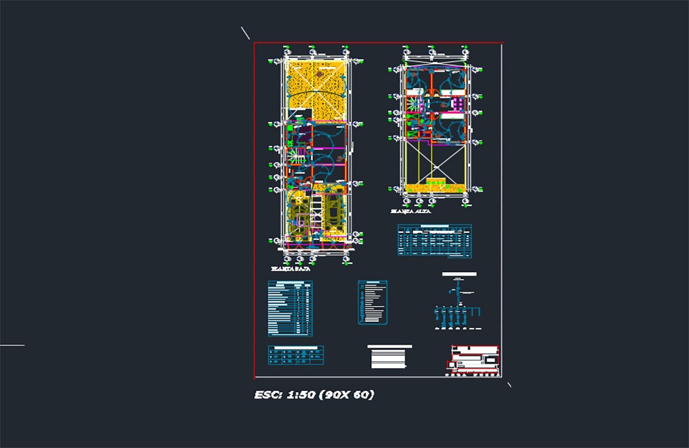 دانلود فایل اتوکد پروژه برق خانه مسکونی | Family Home Electrical Project DWG Download
