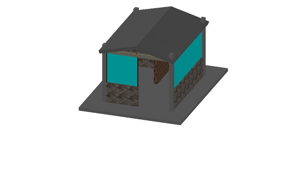 دانلود فایل اتوکد مدل سه‌بعدی نگهبانی | Guardhouse 3D Drawing
