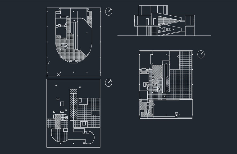 دانلود فایل اتوکد پروژه معماری ویلای لوکس | Luxury Villa Architectural Project DWG Download