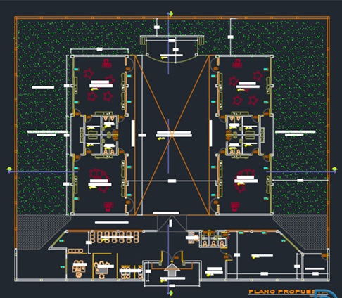 دانلود فایل نقشه اتوکد پروژه مدرسه ابتدایی | Primary School DWG Project